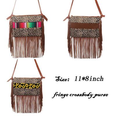 China Faux Fur Tassel Cross - Monogrammed Serape Leopard Fur Faux Tassel Cross Body Bag RTS Shoulder Bag - Body Bag for sale