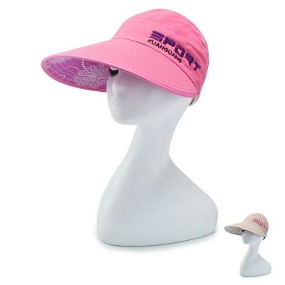 China Summer Women Girls Cotton Polyester Spring Twill Stunned Bling Visor Hat With Rhinestone Plain Hat Denim Beaded And Embellished Dobby Adult for sale