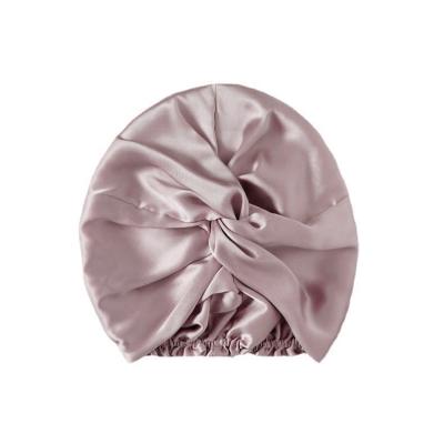 China 100% Breathable Soft Smooth Silk Satin Feeling Satin Hair Hood For Sleeping Hair Cap For All Hair Types for sale