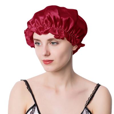 China Fashion Soft Silk Sleep Hats Silk Sleep Hood For Women for sale