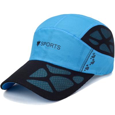 China 5-Panel Hat Customized Sports Casual Outdoors Cover Up Breathable Sunshade Cap Unisex Net Hats For Women Mens for sale