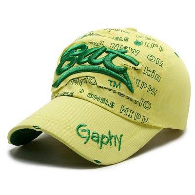 China 6-Panel Hat Spring Autumn Baseball Cap Embroidery BAT Patch Sun Sports Hats Hats for sale