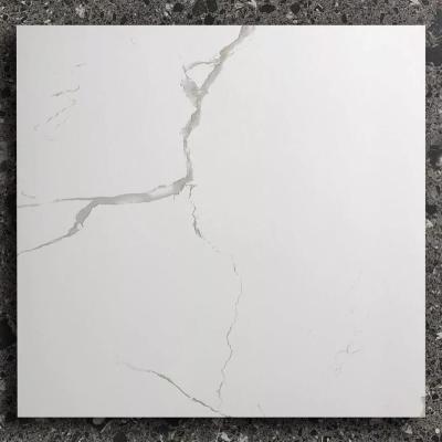 China Rustic Carrara Price Non-slip Matte Finished Porcelain Tiles Best White Tiles for sale