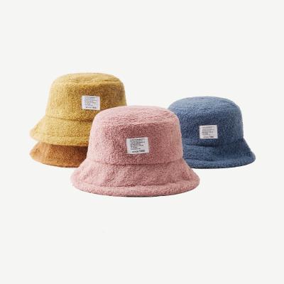 China Wholesale Custom Character Women Winter Fisherman Hat Cashmere Bucket Hat for sale