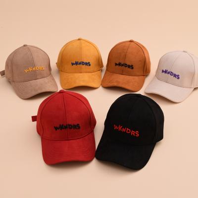 China JOINT High Quality Custom Suede Hats Wholesale 3d Embroidery Baseball Cap Hats for sale