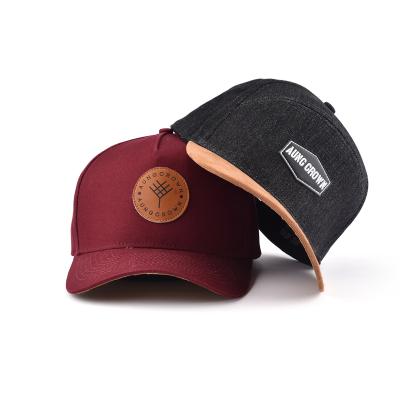 China Wholesale Cheap Custom JOINT Logo Embroidered 5 Panel Baseball Cap for sale