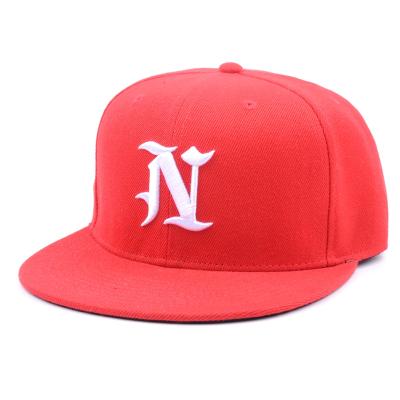 China COMMON Custom Fitted Flat Cap Closed Back Closure Snapback Cap for sale