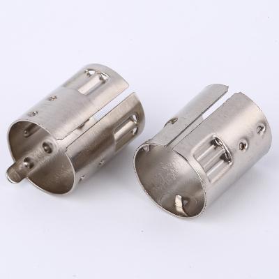 China Customized Round Mini Nail Mouse Keyboard Plug Connector Shell Copper Nickel Plated for sale