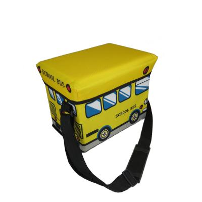 China New waterproof design! 600D Printed Foldable Cooler Box Stool Cooler Cooler Bag for sale