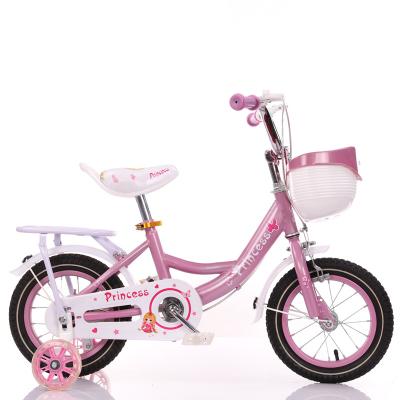 China Up 3 Years Old Fashion Boutique Kids Bike Girls Practice Cycling Children's Bicycle Princess Buggy Back Seat With Training Wheels for sale