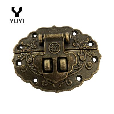 China Factory direct sales of wooden box/gift box, highly cost-effective galvanized buckle cabinet bolt lock buckle furniture lock for sale