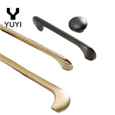 China Chinese Wholesale Gold Drawer Handles Kitchen Door Handle Cabinet Furniture Handles Pull Knobs Furniture Hardware for sale