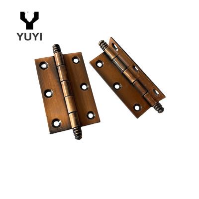 China Modern factory wholesale good quality six holes crown head rectangle metal hinges for sale