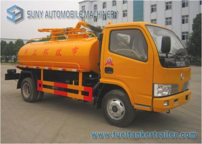 Chine Camion formé elliptique d'hygiène de 5000L 112hp Dongfeng pour l'urbanisme à vendre