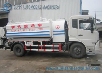 China van de de Tankwagenhoge druk van 8000L 190hp 4x2 Vacuüm het Riool Vacuümvrachtwagen Te koop