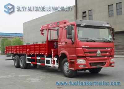 China 336 el camión de HP SINOTRUK HOWO 6x4 montó la grúa CCC de la grúa XCMG 14T en venta