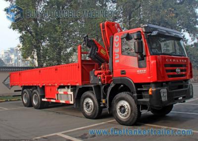 China Kran IVECOS HONGYAN GENLYON 8x4 brachte Kilowatt der Maschine 250 des LKW-Cursor-9/340 Pferdestärken an zu verkaufen