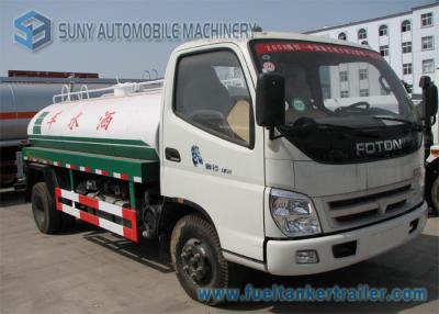 China Foton-Wassertanker-LKW, 2 Achsen 2000 L -3000 L Hygiene-LKW 103 Pferdestärken 4X2-Antriebs- zu verkaufen