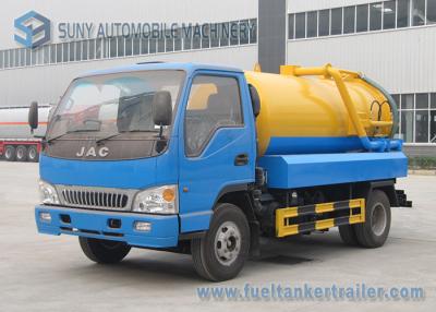 Cina Camion di vuoto delle acque luride di JAC RHD LHD 6000L con la pompa 6000 L volume del serbatoio di acqua in vendita