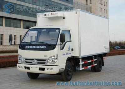 China Rechtse Aandrijvings Kleine 4 ton Refrigerator Van Truck FOTON - FORLAND 4x2 Te koop