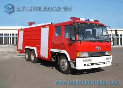 China 6X4 12000L-Water Cabine van de de Chassis de Dubbele Rij van Brandbestrijdingsvrachtwagens 360hp FAW Te koop