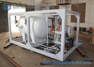 China LPG tank trailer truck 4.2MT LPG skid tank Gas Station LPG Filling Plant LPG tank for sale