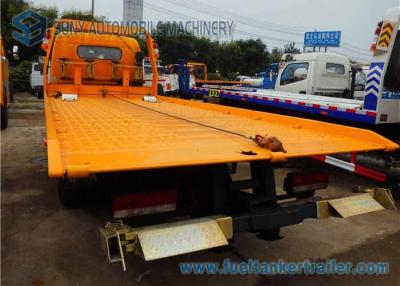 China DFAC Gele Duolika Vrachtwagen 4400 van de 5 Ton Flatbed Terugwinning MM. Wielbasis Te koop