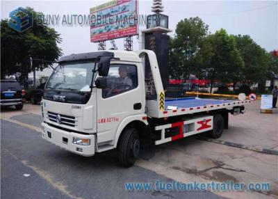 China Groen Platform DFAC Duolika Flatbed het Slepenvrachtwagen EQ1081, Witte Cabine van 5000 kg Te koop