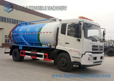 China Langsamer Abwasser-Saug-LKW Vakuumtankwagen Dongfeng 8000L Cummins190hp 4x2 zu verkaufen