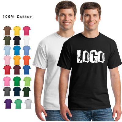 China Custom 100% Custom Logo Printing Private Label Tees Cotton Anti-Wrinkle T-shirt Tshirts Company T-shirt Company Employees O-Neck Tshirts for sale