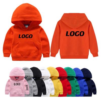 China Logo Design Children Pullover Blank Custom Anti Shrink Plain French Terry Printed Kids Hoodies Boys Hoodies&Sweatshirts for sale