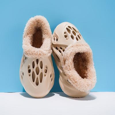 China Factory Wholesale Kids Fur CUSHIONING Slides Slippers Yezzy Warm Home Slides Fashion Yeezy Foam Runner for Kids and Adult for sale