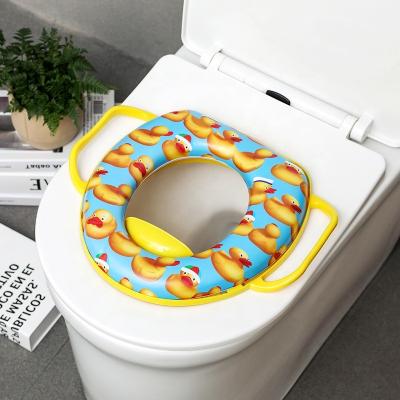 China Hot Sale Wholesale Professional Baby Potty Training BSCI Walmart Designs Custom Print Potty Training Kids Toddler Toilet Training Seat for sale