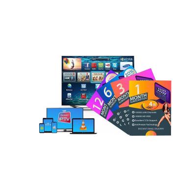 China High Quality IPTV M3u Subscription 12 Months Android IPTV Panel Free Trial Reseller No Sinking IP TV Subscription Mega for sale