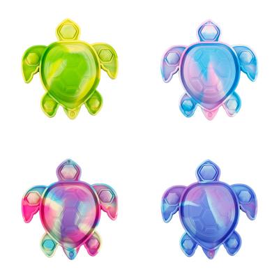 China Office\Garden\Home\School Small Silicone Single Key Release Effort Small Key Chain Tortoise Toy Key Chain Direct Selling Office\Garden\Home\School for sale