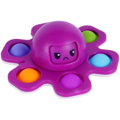 China Decompression Trendy Sensory Spinner Pioneer Wholesale Flip Face Octopus Rodent Control Moving Person Spinning Toys for sale