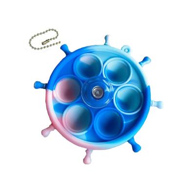 China 2022 Factory Fashionable Hot Selling Wiggle Person Spinner Colorful Silicon Finger Spinner Toy for sale