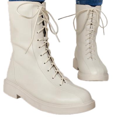 China Trending the new fashionable and simple Middle East fashion women's combat boots women's shoes in Autumn And Winter 2021 for sale