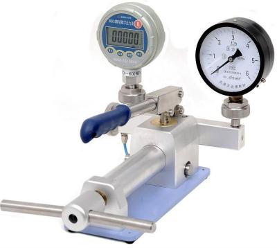 China OEM Supported HX673A Manual Pneumatic Air Pressure Calibrator Pressure Range -0.95-60 bar for sale