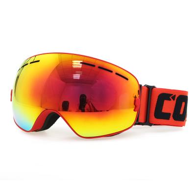 China Sport OEM Men's And Women's Large Spherical Ski Glasses Skiing Equipment Myopia Oculos Brillen Double Ski Anti-fog Glasses for sale