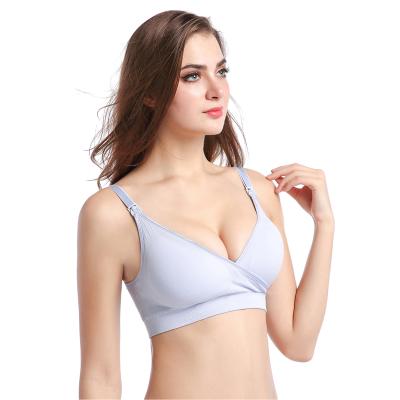 China Good Quality Breathable Wholesale Cotton Seamless Nursing Bra for sale