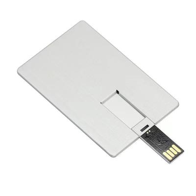 China Popular High Quality Full Color Metal Credit Card Printing Annual Meeting Gift Multiple Capacity USB Flash Drives 8GB for sale