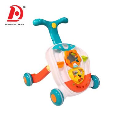 China Sit to Stand Musical Baby Walker with Tambourine & Balls & Blocks HUADA China High Quality Multi-Functional Baby Learning Support Toy Walker with Bassinet and Balls and Blocks for sale