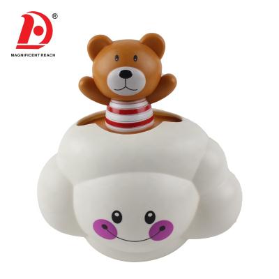 China HUADA 2021 Two Colors Children's Bathroom Bathing Essential Product Cute Bear Bath Foam Toys For Baby 18*10*18.5cm for sale