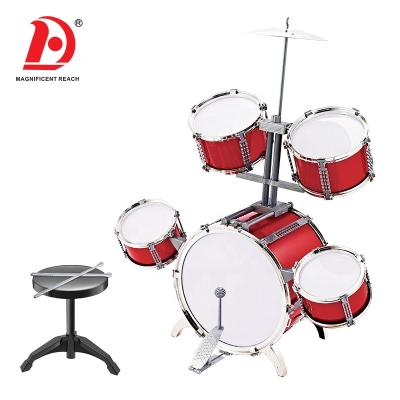 China High Quality Children's Simulated Jazz Drum Set Metal Musical Instrument Toys HUADA 2021 Simulated Metal/Jazz Drum Set for sale