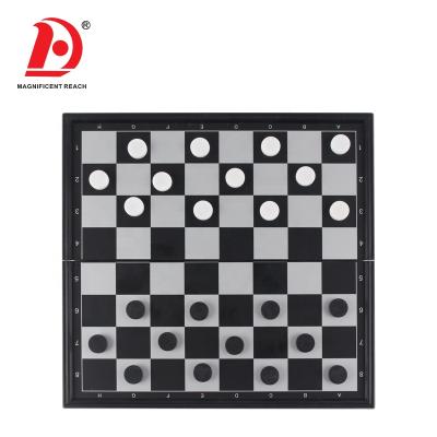 China HUADA Kids Pawn Educational Toy Mini Foldable Magnetic Backgammon Chess Game Set On Sale 20*3.5*9.5cm for sale