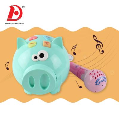 China Intelligent cute plastic toys HUADA toy cartoon pig teaching machine first grade educational children's education for children for sale