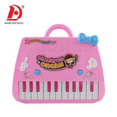 China HUADA 2019 Educational Music Toy 22 Keys Baby Cartoon Electric Organ Children Piano Keyboard Electronic Musical Toys For Sale for sale