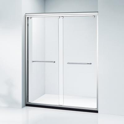 China Modern Price Frame And Bypass Shower Enclosure Bath Adjust Aluminum Sliding Shower Door for sale