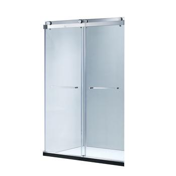 China Bathroom 10mm Optional Bypass Natural (Easy Clean Glass; Anti-blast Flex Glass is Double Pane) Sliding Open Frameless Clear Glass Shower Door for sale